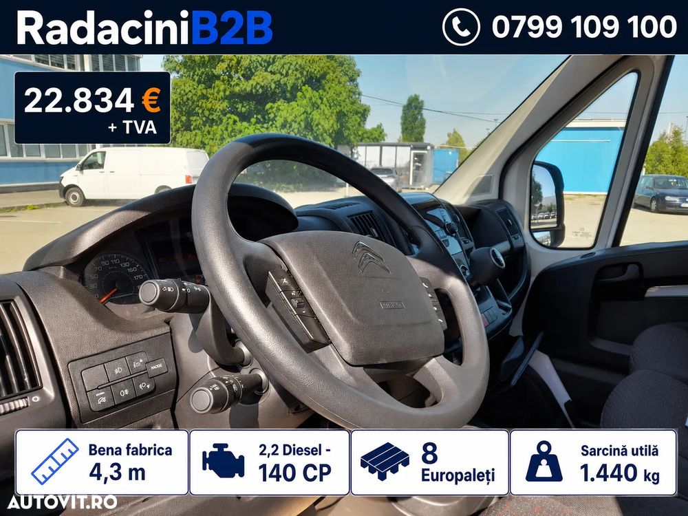 Citroën Jumper bena Scattolini fabrica 4.3M | 1.440 KG | 140 CP | STOC - 10