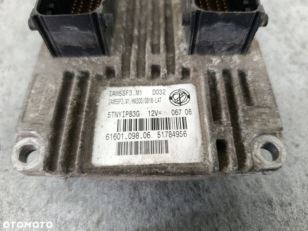 KOMPUTER, STEROWNIK FIAT GRANDE PUNTO 51784956 61601.098.06 1.2 8V - 6