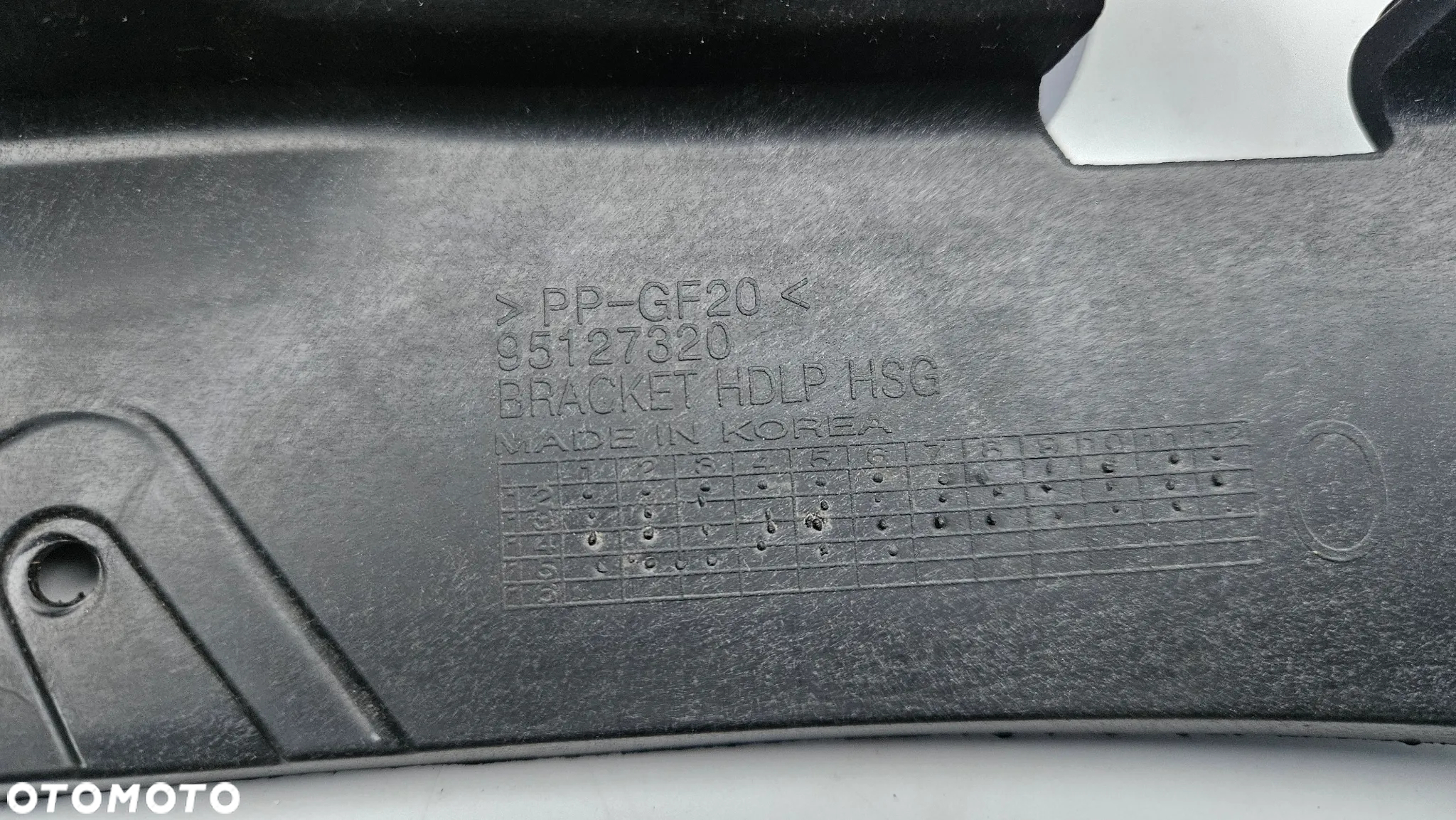 Opel Mokka Ślizg reflektora prawego Mocowanie prawe Ślizg lampy przód prawy 95127320 - 4