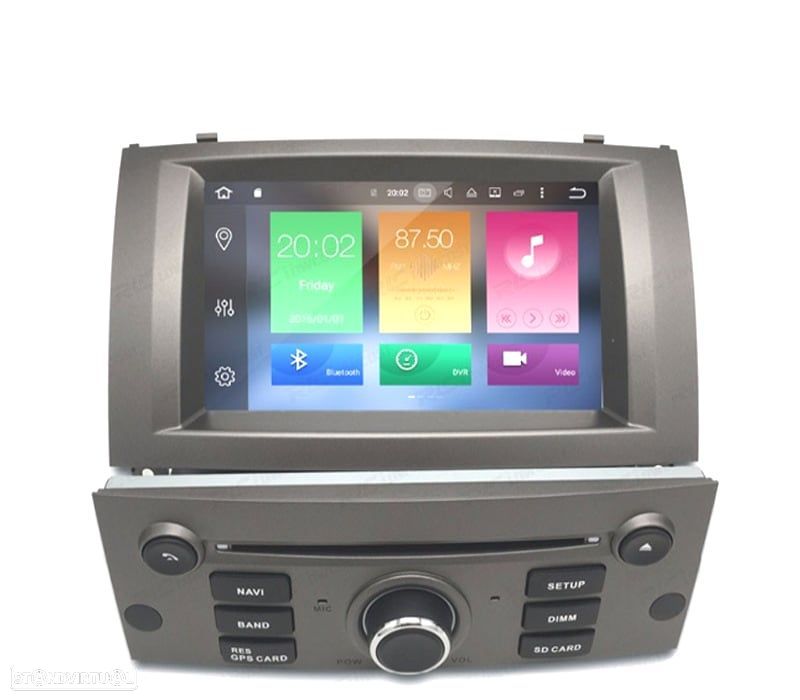AUTO RÁDIO GPS 7" ANDROID 11 PARA PEUGEOT 407 04 – 10 - 1