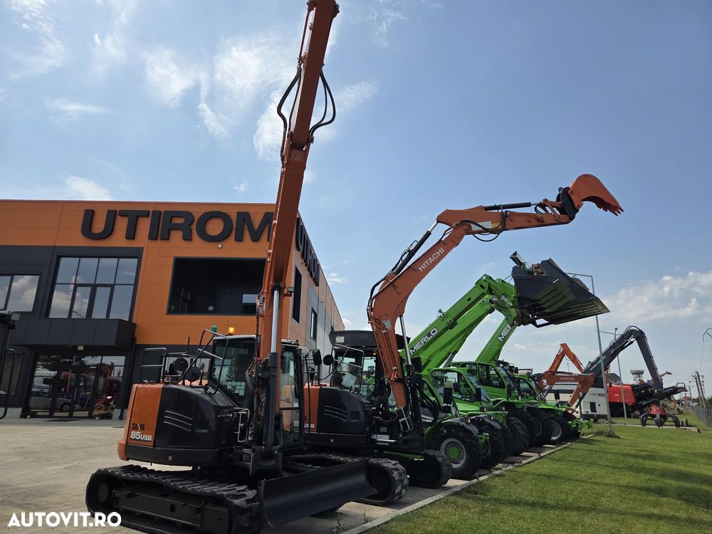 Hitachi ZX85, 2022, 2.734, CUPLA RAPIDA HIDR+3 CUPE NOI, lama nivelare, inst picon pe brate, camera spate, senile cauciuc 80% ok, aer cond, ad sapare 6m, latime 2,2m, ridica 4t cu sistem antirasturnare, STARE FOARTE BUNA, leasing 4 ani, PROMOTIE 62.900Eur - 25