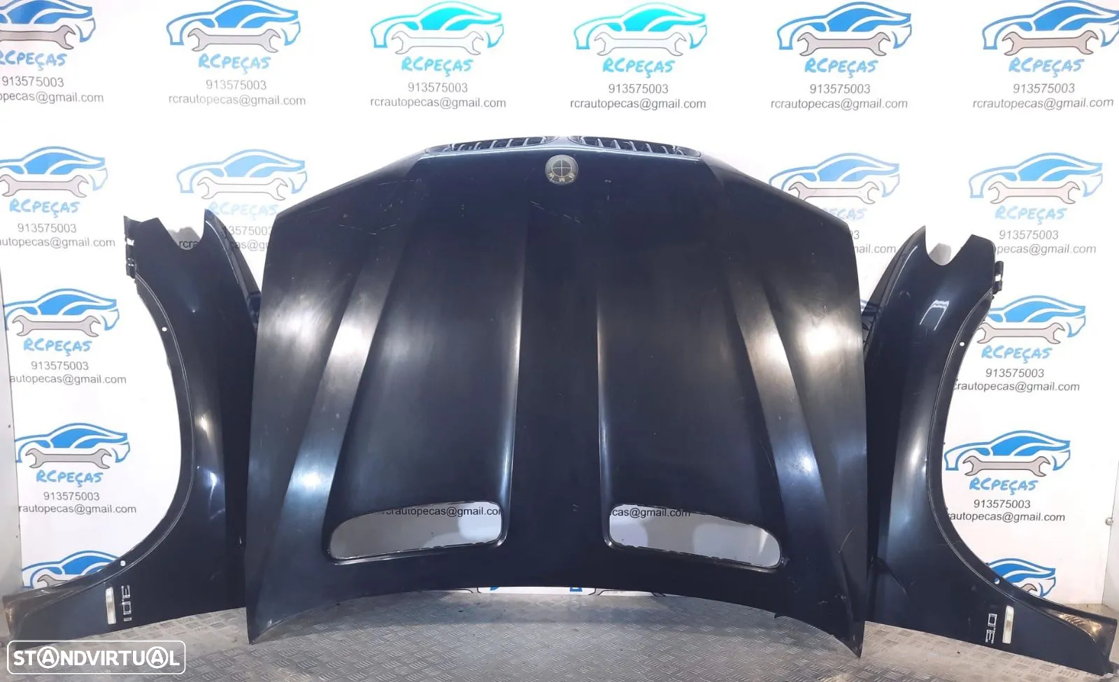 FRENTE COMPLETA BMW X5 E53 LCI CAPOT PARACHOQUES SENSORES GUARDA-LAMAS OTICAS XENON RADIADOR VENTILADOR FRENTE FIBRA REFORÇO - 8