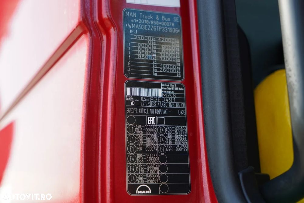 MAN TGS 41.480 / 8X6 / BASCULATOR / AUTOMAT / NOU-NOUȚ / ECHIPAMENTE FOARTE BOGATE / - 37