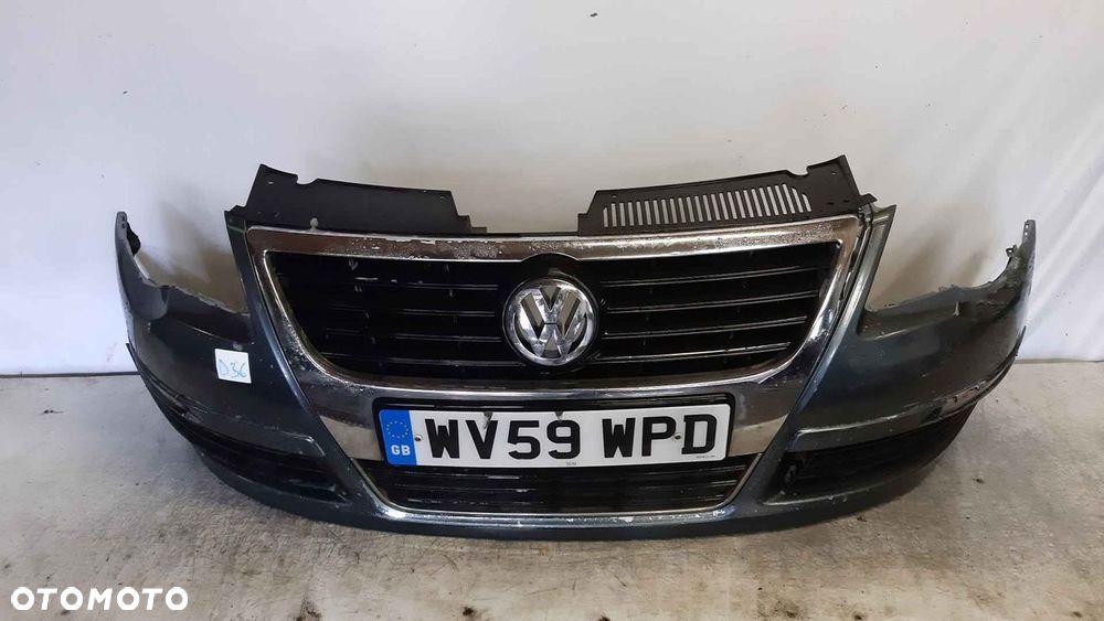^ ZDERZAK PRZÓD PRZEDNI DO VOLKSWAGEN VW PASSAT B6 LA7T SZARY USZKODZONY ! - 1
