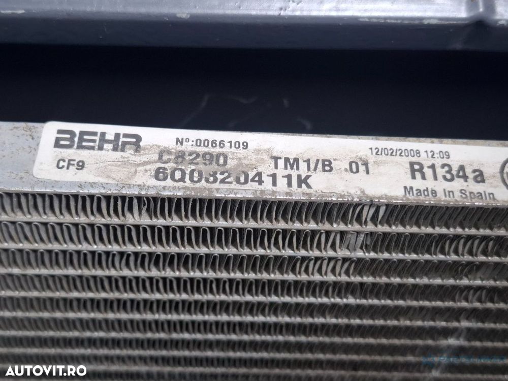 Radiator AC SKODA FABIA II 542 2006 - 2014 1.2 1.2 BBM, CHFA 6Q0820411K - 1