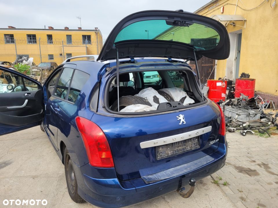 Klapa tylna bagażnika szyba uchylna Peugeot 308 I T7 SW 2009r KPLD kombi - 4