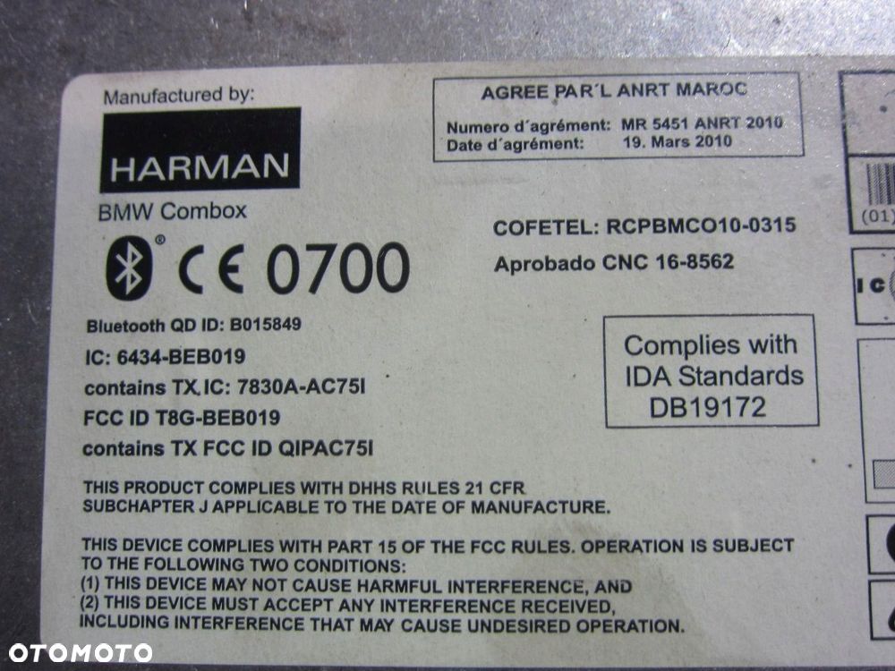 BMW X3 F25 F10 MODUŁ STEROWNIK COMBOX 84102447928 - 6