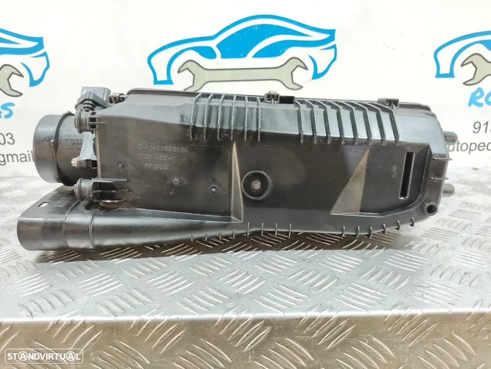 Caixa de filtro de ar Mercedes com medidor de massa de ar Bosch Mercedes CLK W209 220 CDI - 11