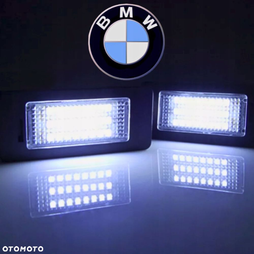 PODŚWIETLENIE TABLICY REJ. LAMPKI LED BMW E39 E60 E61 E90 E91 E92 E93 X5 X6 - 2