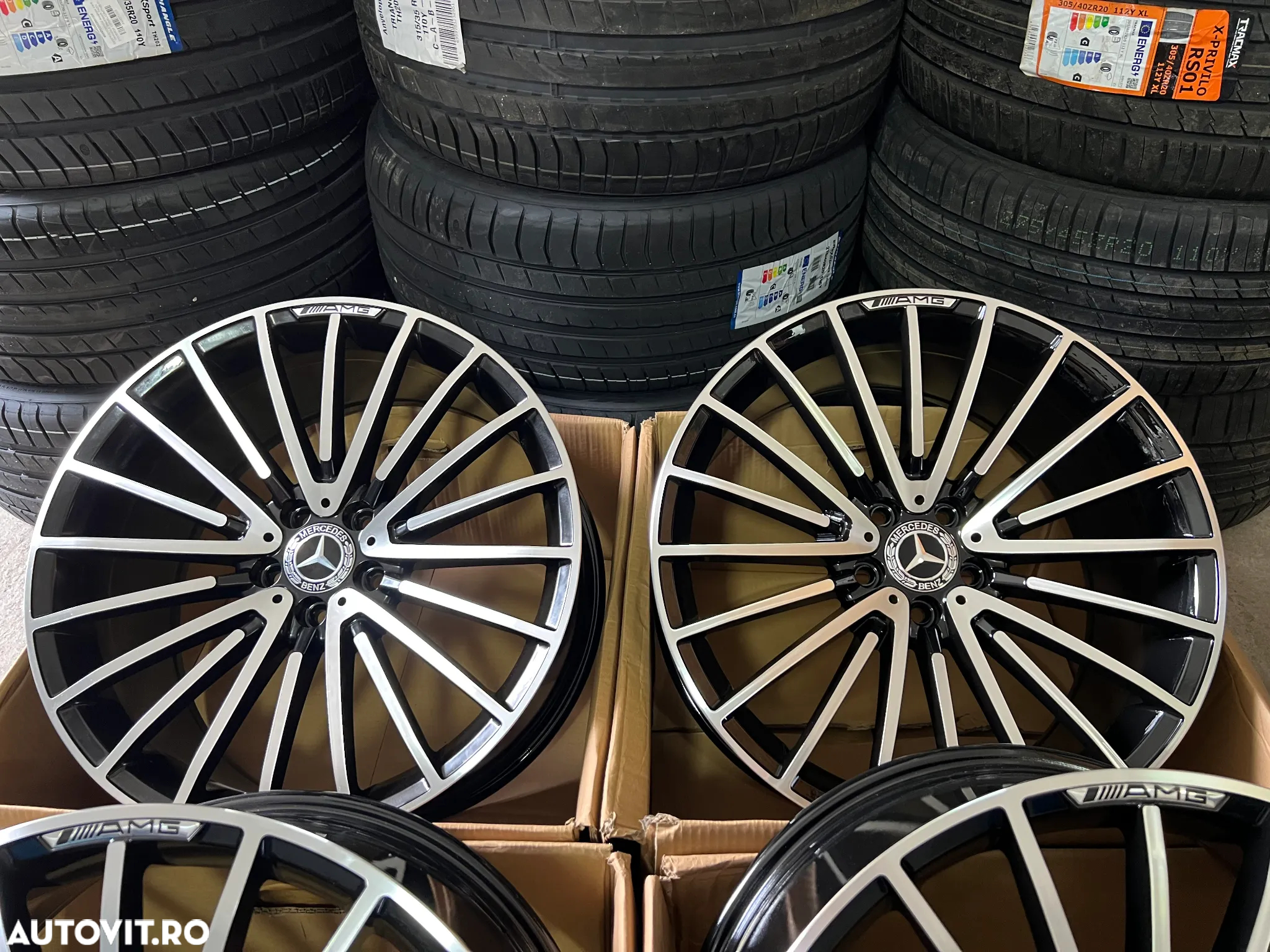 Jante Roti Mercedes19 R19 AMG Negru lucios R19 W222 W221 W212 W204 W205 W213 - 2