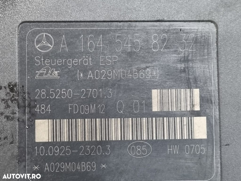 Pompa abs Mercedes ML W164 Facelift 2008 - 2009 (1219) A1645458232 - 4