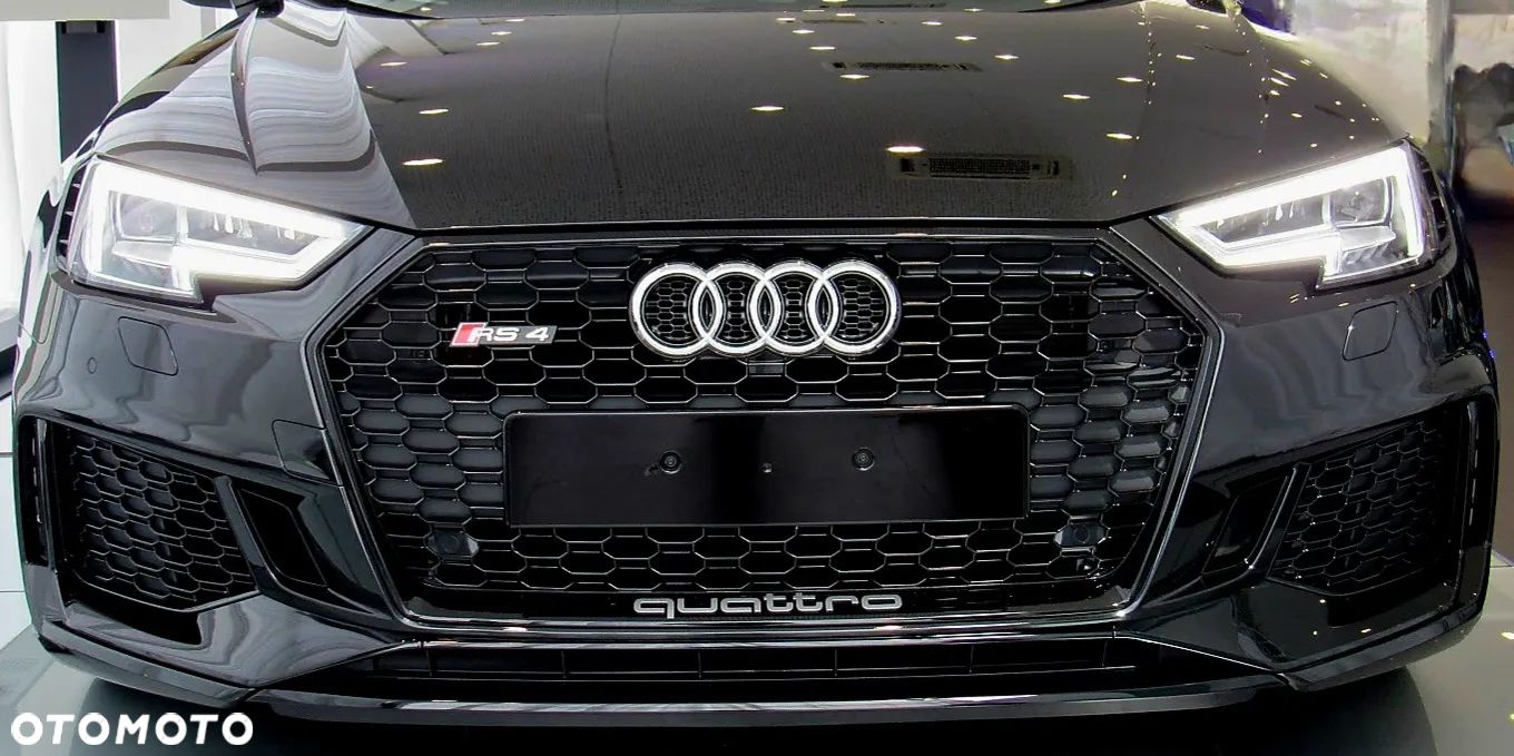 Przód kompletny maska zderzak lampa pas chłodnice błotnik Audi RS4 B9 2.9 TFSI czarny metalik - 1