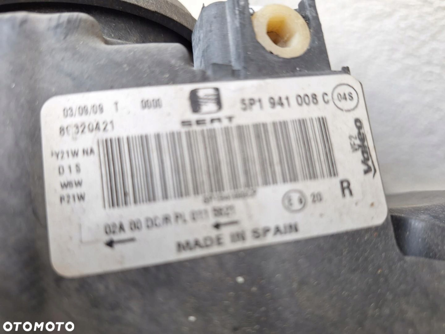 LAMPA XENON SKRĘTNY SEAT ALTEA ALTEA XL LIFT EU 5P1941008C - 3
