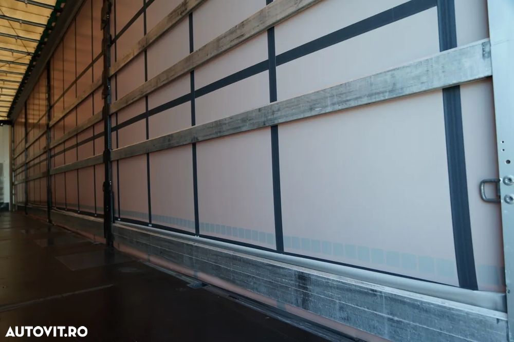 Wielton CORTINĂ STANDARD WIELTON / ACOPERIȘ LVT / SISTEM BDE - STALPINI CULISANTI / AXĂ RIDICABILĂ / PUȚIN FOLOSIT - 17