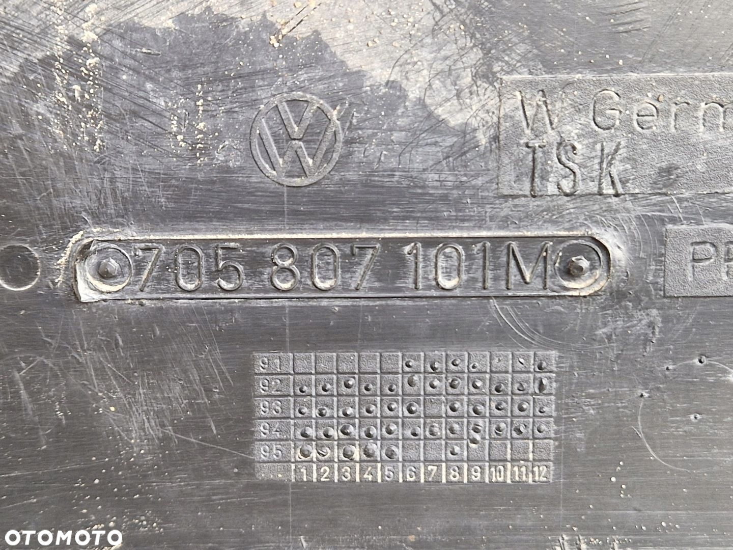 VW T4 90-95 ZDERZAK PRZOD PRZEDNI 705807101M - 9