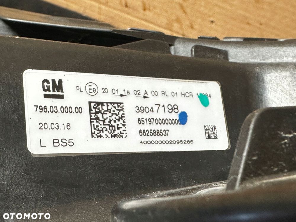 opel astra k v zwykła soczewka led lampa lewa eur 39047198 - 16