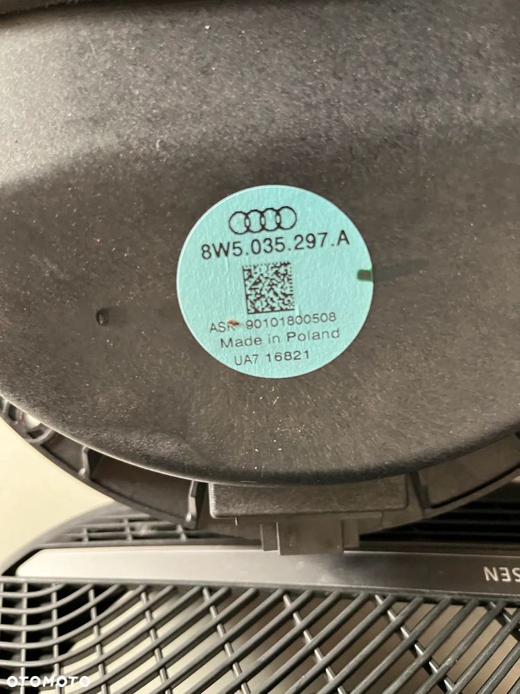 AUDI A4 B9 SEDAN GŁOŚNIKI BANG & OLUFSEN KOMPLET BANG OLUFSEN MASKOWNICE 8W5035297A 8W5035412A - 5