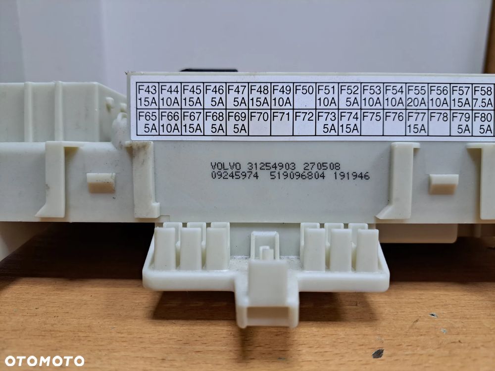 Volvo V50 S40 C30 C70 moduł komfortu  sterownik BSI CEM 31254903 - 3
