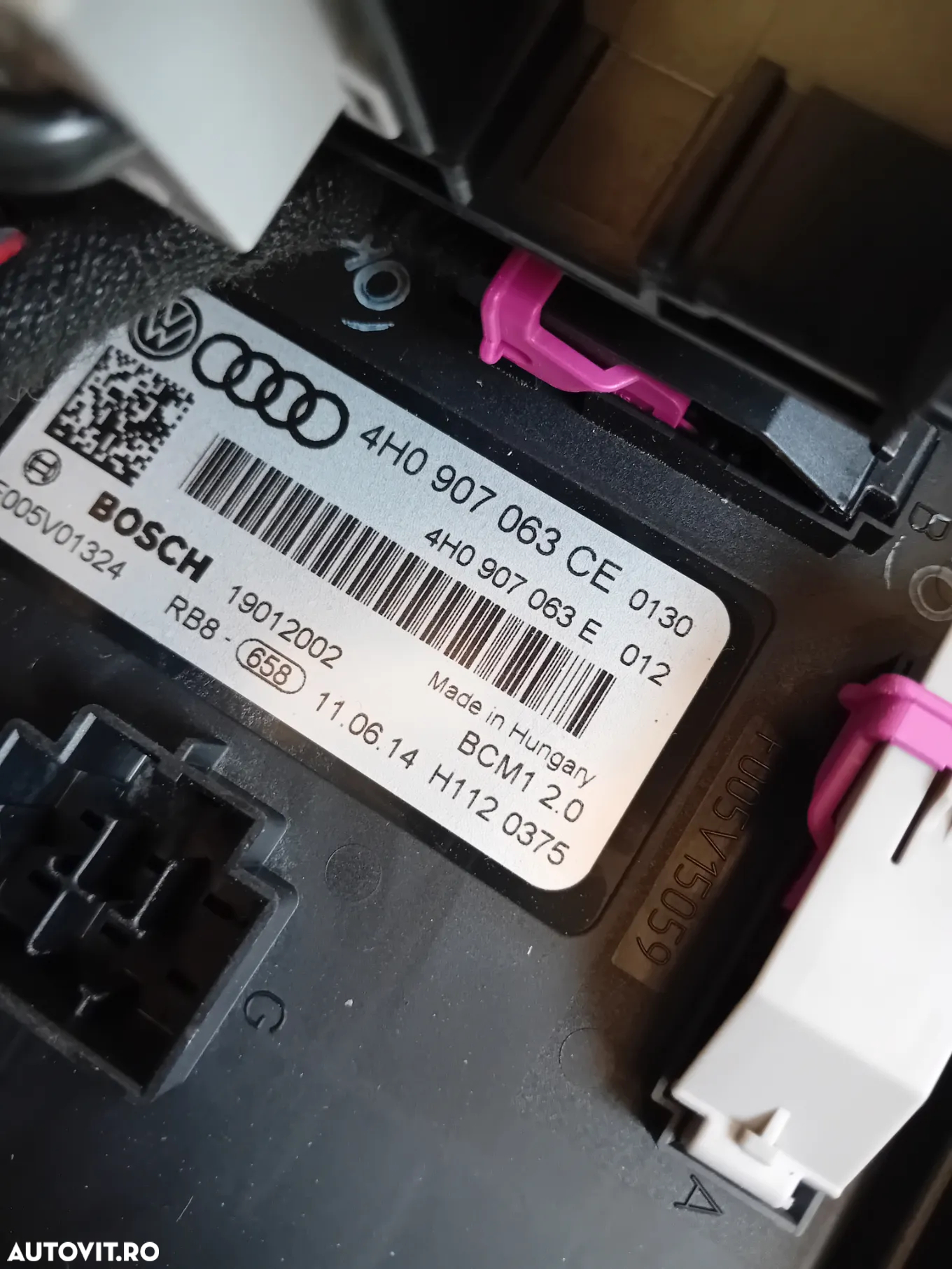 Calculator Modul Confort Audi A6 C7 A5 A8 A4 Cod 4H0907063CE Motor CNH CUtie Automata NYU - 5