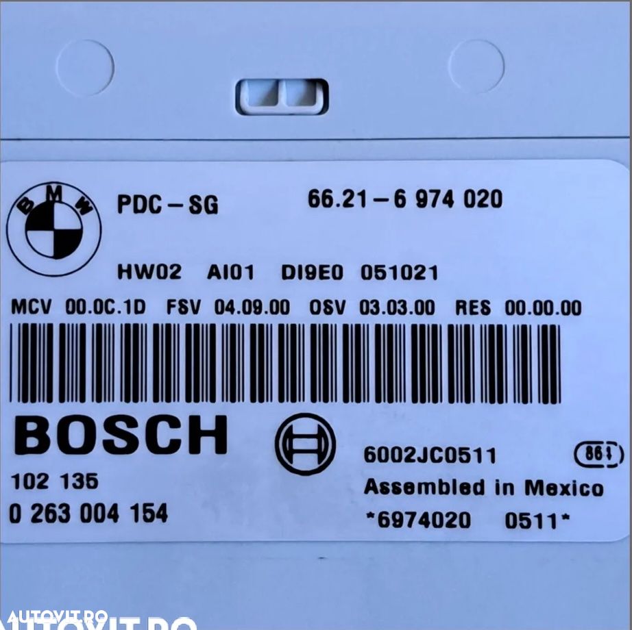 Modul unitate control ECU PDC spate senzori de parcare Original BMW E81 E87+LCI E90+LCI E91+LCI E92+LCI E93+LCI - 2