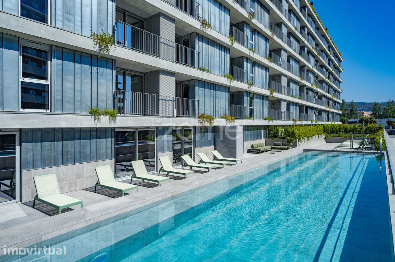Apartamento T0 para arrendamento, com piscina e ginásio - Grande imagem: 3/31