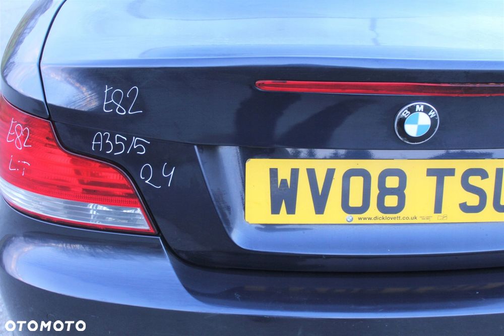 KLAPA TYŁ BAGAŻNIKA BMW E82 A35 MONACO BLAU - 5