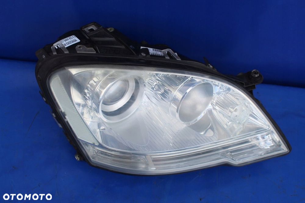 Reflektor prawy kompletny H7 lampa prawa OE Mercedes W164 ML Lift Anglik - 4