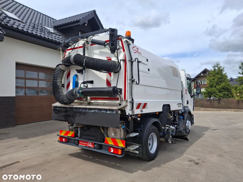 Renault D16 Midlum Zamiatarka FAUN Karcher Listwa Wysokiego Ciśnienia Euro 6 PM10 2 Silniki 2650 MTH Szczotki L/R Rura Do Liści - 4