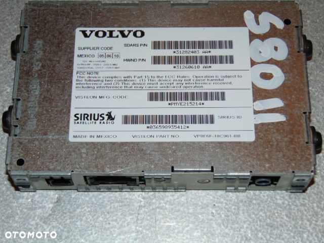 VOLVO S80 V70 XC70 TUNER MODUŁ RADIA SATELITARNY - 1