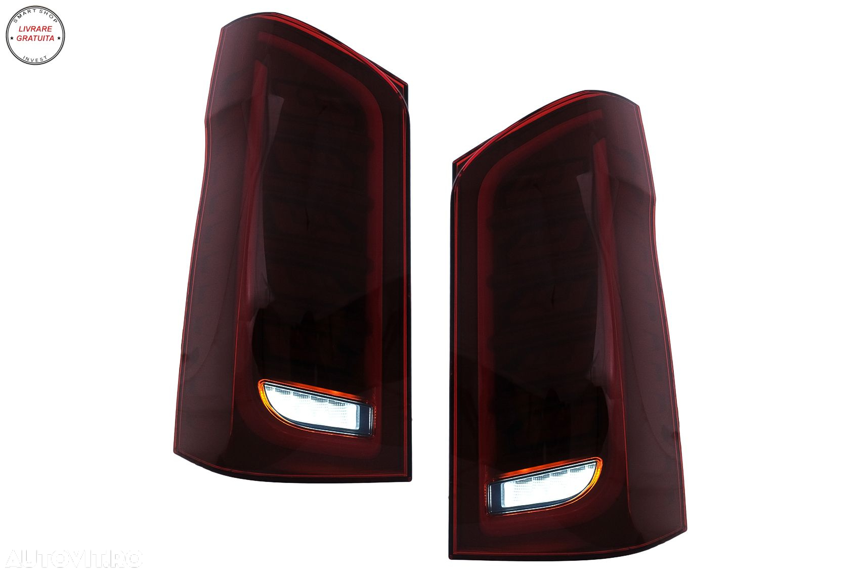 Stopuri Full LED Fumurii Mercedes V-Class W447 (2014-2019) modelele cu o Usa Spate- livrare gratuita - 11