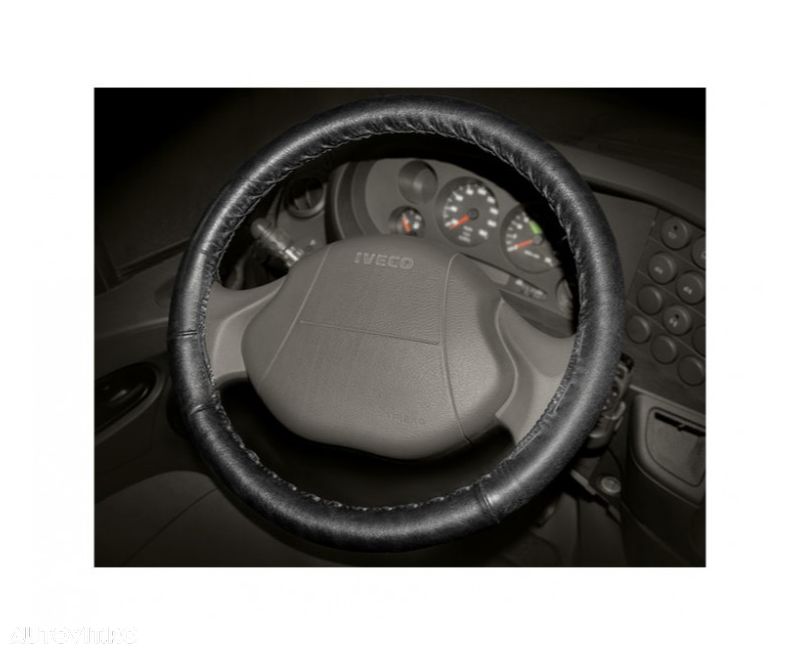Husa volan cu snur din piele 38-40 cm - 1