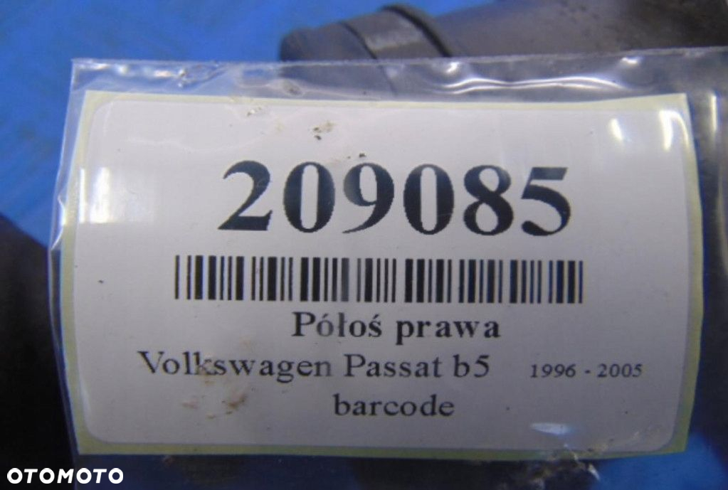 VOLKSWAGEN PASSAT B5 LIFT 1.9TDI PÓŁOŚ PRAWA - 9