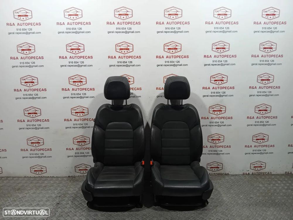 Conjunto de Bancos Citroën Ds5 Elétricos Pele e Alcântara Original - 14