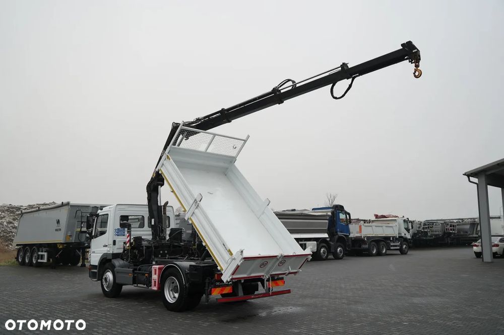 Mercedes-Benz ATEGO 1218 / 4x2 / WYWROTKA + HDS HIAB 0088 BS-3  / PILOT  /MANUAL - 3