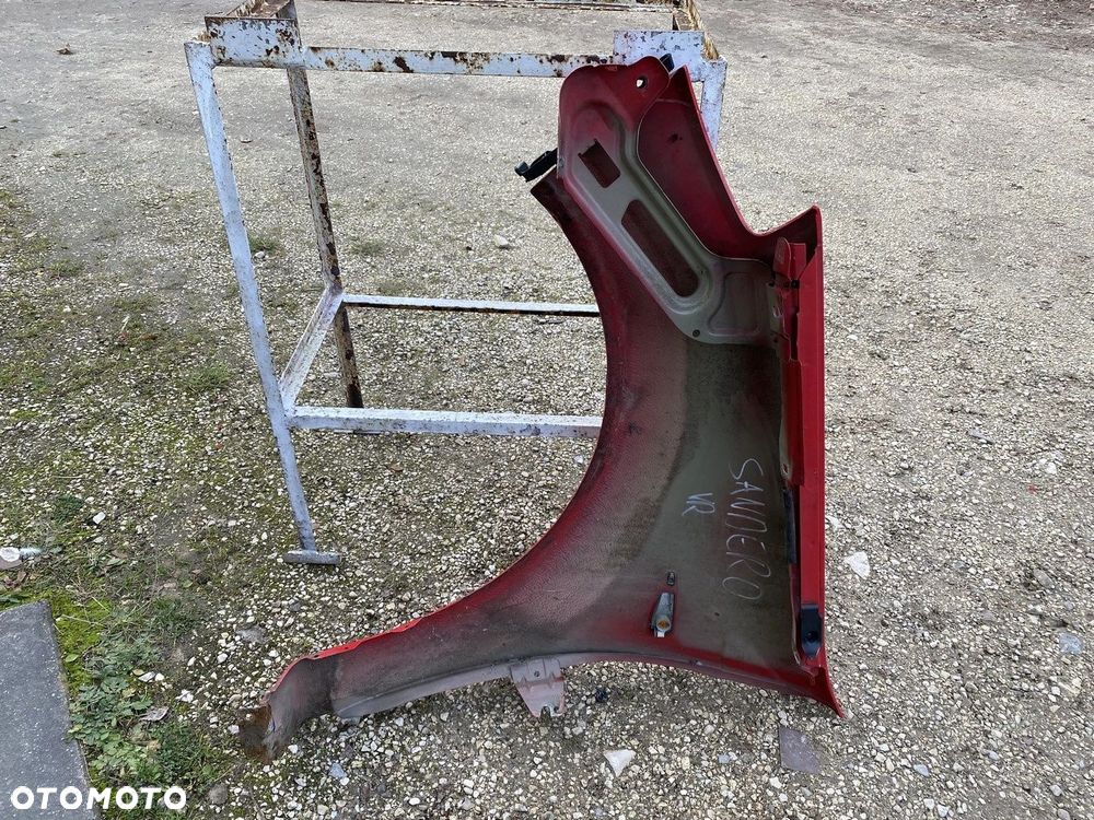 BŁOTNIK PRZEDNI PRAWY DACIA SANDERO I 08-12 LAKIER DV210 6001551025 - 5