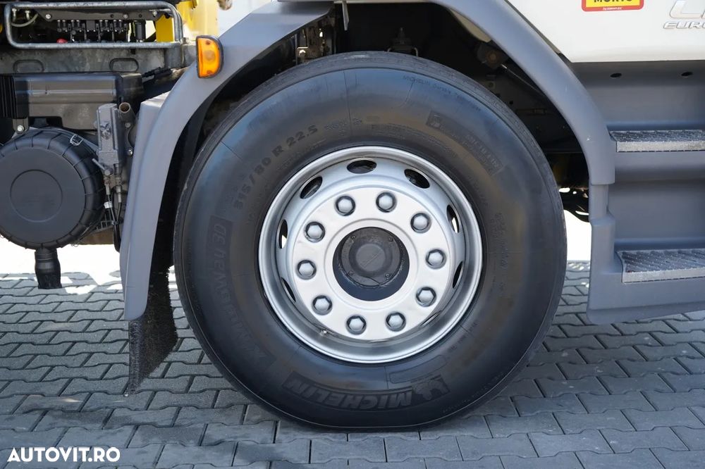 DAF LF 250 / 4X2 / LIVRARE - 7.30 + HDS HYVA HB 150XE3 / RADIOCOMANDĂ / ROTATOARE / MAX. CAPACITATE DE RIDICARE: 5200 KG / FURCĂ PENTRU PALEȚI / EURO 6 - 26