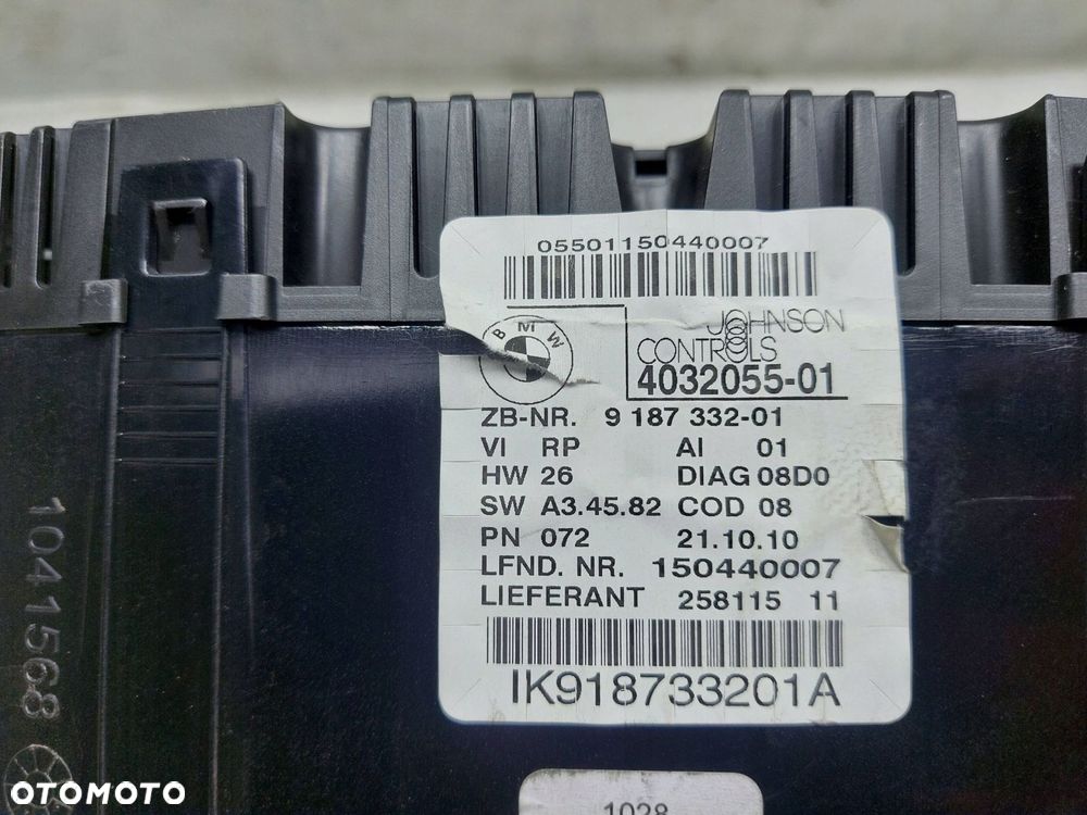 Licznik Zegar Bmw 1 E81 E87 9187332 2.0 D - 5
