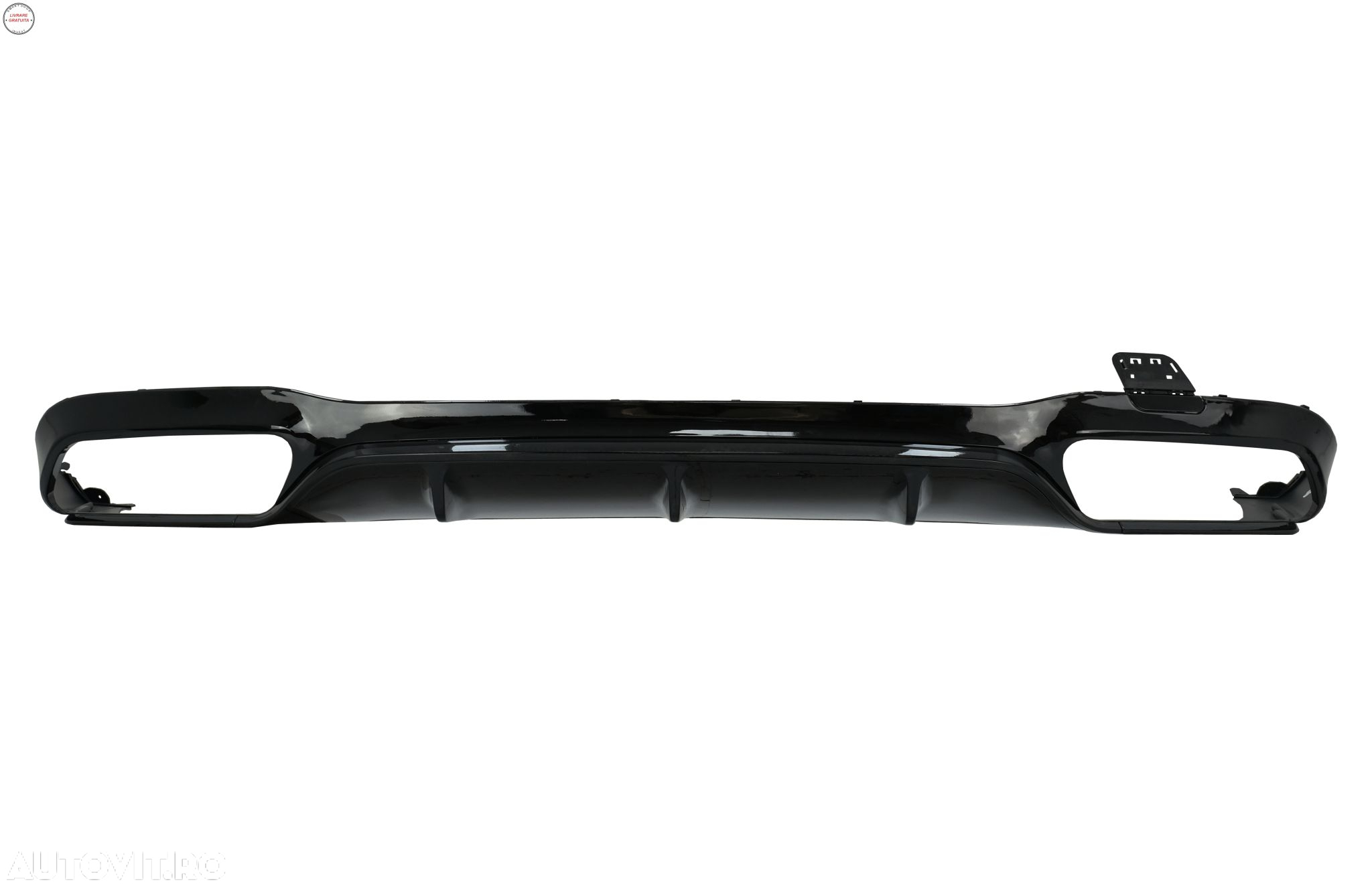 Difuzor Bara Spate Mercedes E-Class W213 (2016-2019) E63 Design Negru Lucios- livrare gratuita - 2