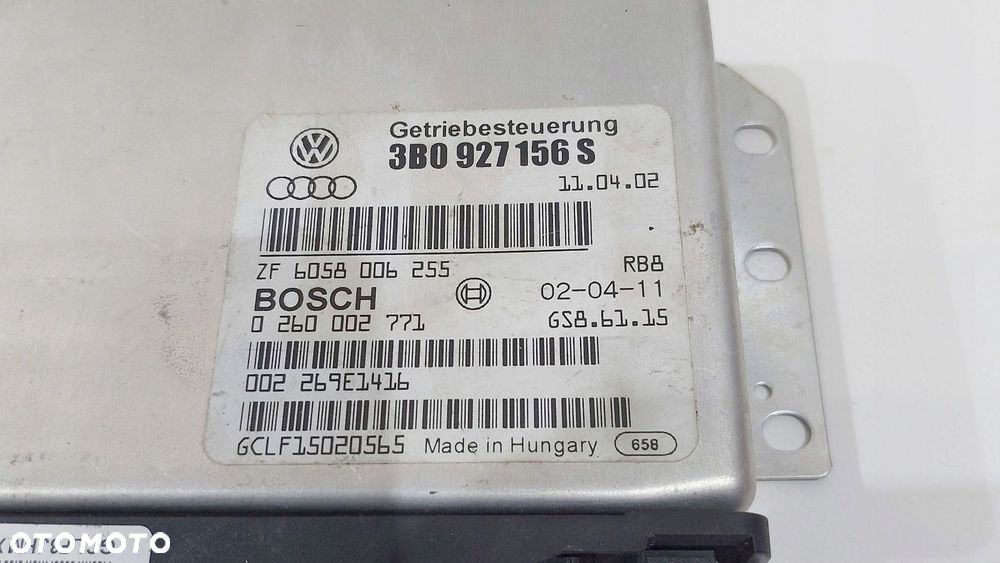 STEROWNIK SKRZYNI BIEGÓW VW PASSAT B5 LIFT 1.9TDI AUTOMAT 3B0927156S - 4