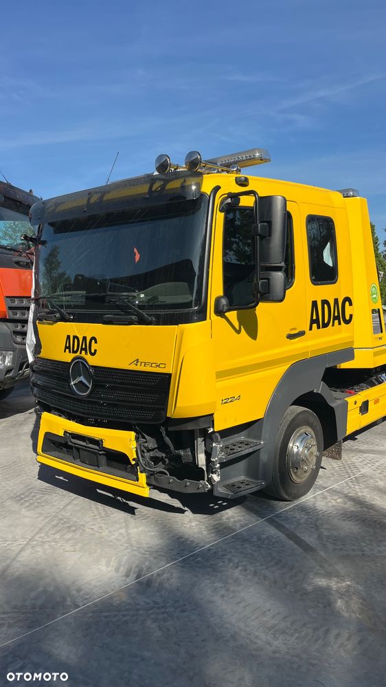 Mercedes-Benz Atego 1224 Pomoc Drogowa Podwójna Kabina Stalowa Platforma Ocynkowana Zjeżdżana Podnośnik Magoot Auto Pomoc Holownik Laweta - 8