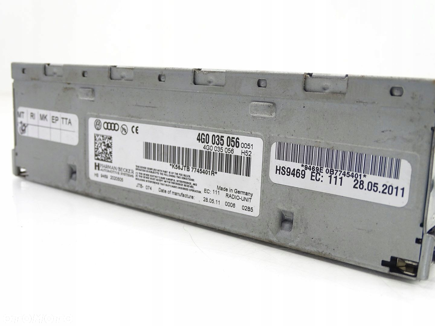MODUŁ STROWNIK TUNER RADIA RADIOWY HARMAN BECKER AUDI Q7 4L 4G0035056 - 4