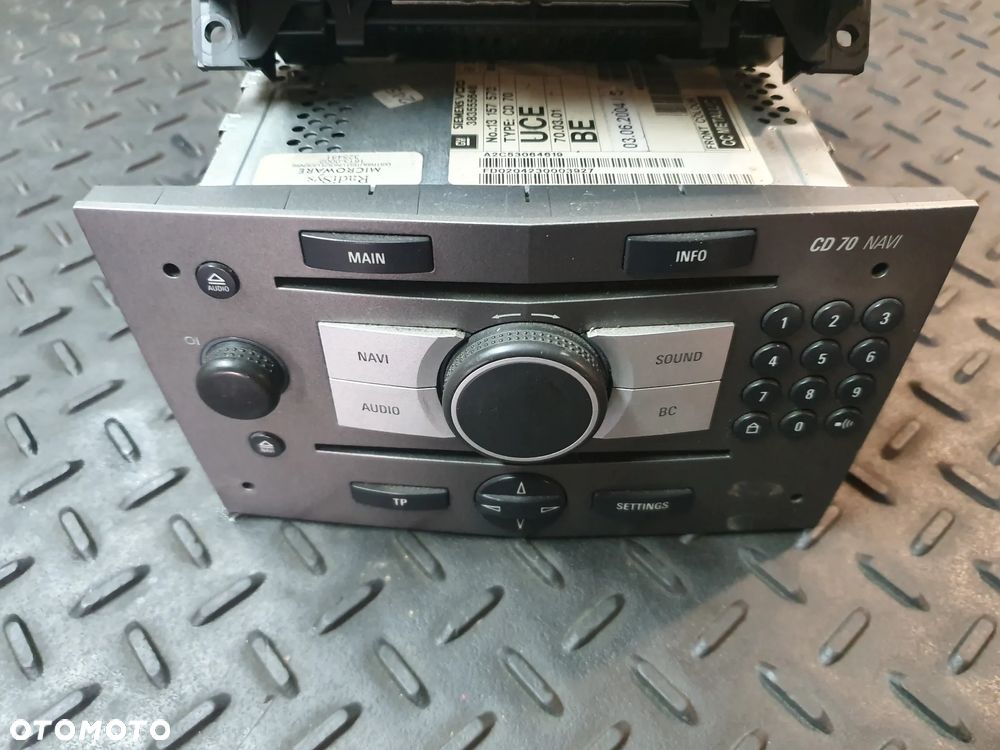 RADIO CD70 NAVI WYŚWIETLACZ OPEL ASTRA H III ZAFIRA B 13157570 13111166 KS - 2