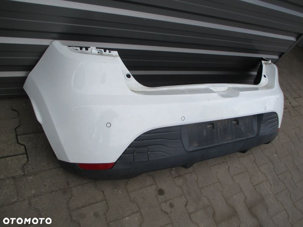 RENAULT CLIO IV 4 2012-2016 ZDERZAK TYLNY 4xPDC DV369 BIAŁY - 2