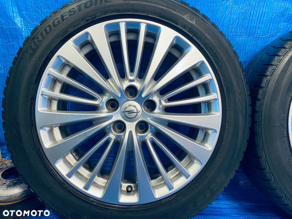 KOŁA KOŁO 18 FELGA ALUMINIOWE ALUSY 18" x 7,5J  5X108 ; 65,1mm ET49 KOMPLET ; OPONY ZIMOWE ZIMA BRIDGESTONE ; OPEL GRANDLAND X ASTRA L ZAFIRA LIFE ; CITROEN C4 C5 C6 ; PEUEGOT 407 508 605 607 3008 5008 ORYGINAŁ OPEL - 3