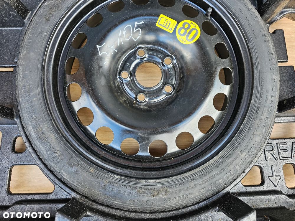 KOŁO DOJAZDOWE ZAPASOWE ZESTAW KLUCZ LEWAREK STYROPIAN PODŁOGA OPEL ASTRA K 16 CALI 5x105 115/70/16 ET25 - 4