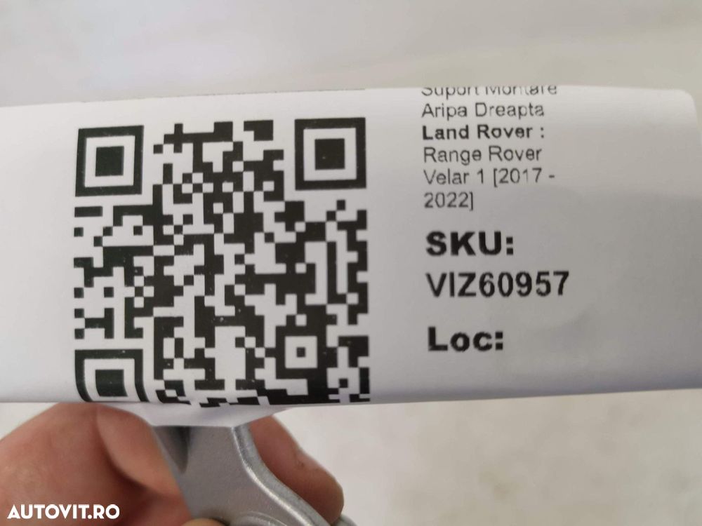 Suport Montare Aripa Dreapta Land Rover  Range Rover Velar 1 2017 2018 - 8