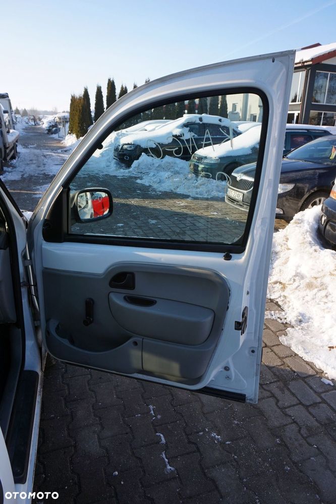DRZWI PRZEDNIE PRAWE KANGOO I PH2 LIFT O389  BIAŁY RENAULT 2003-2008 - 8