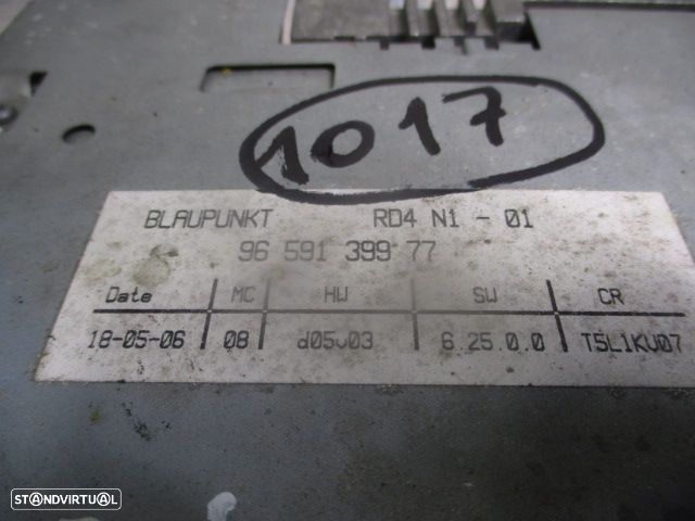 Radios 9659139977 CITROEN C4 2008 1.6HDI 90CV 5P CINZA BLAUPUNKT   RD4  N1-01 - 4