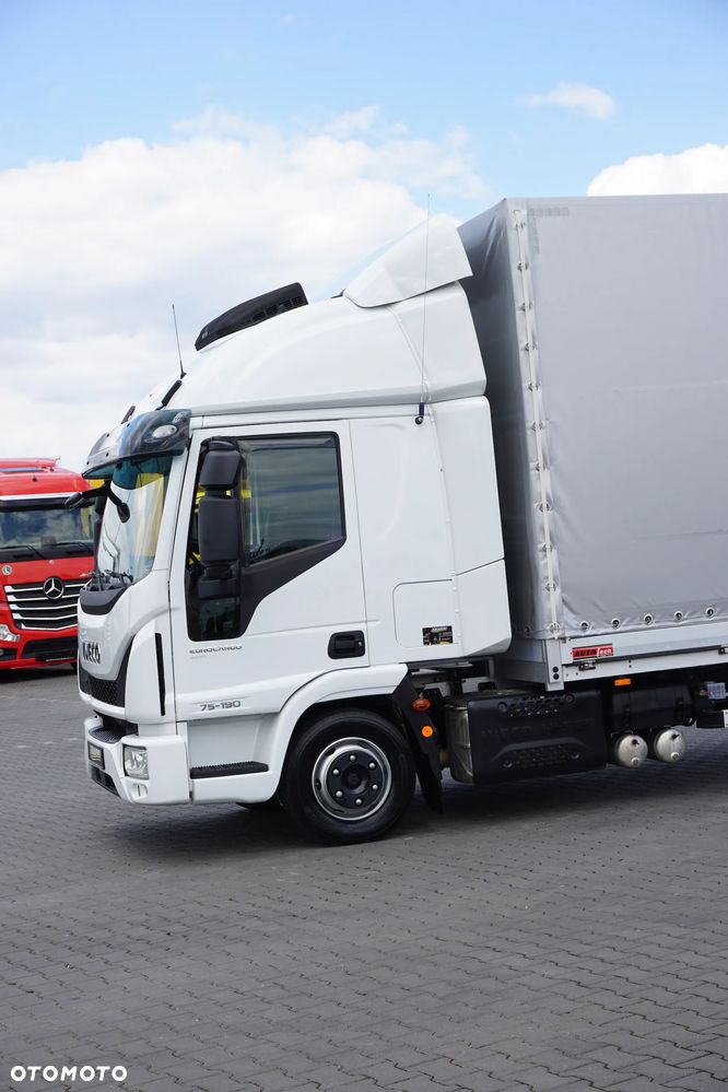 Iveco EUROCARGO / 75 - 190 / ACC / E 6 / BURTO-PLANDEKA / 16 PALET - 24