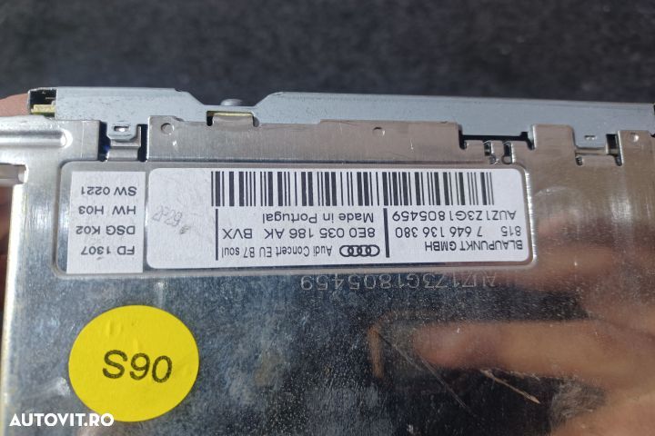 Radio cd 8E0035186AK Audi A4 B7 [2004 - 2008] Avant wagon 5-usi 2.0 T - 4
